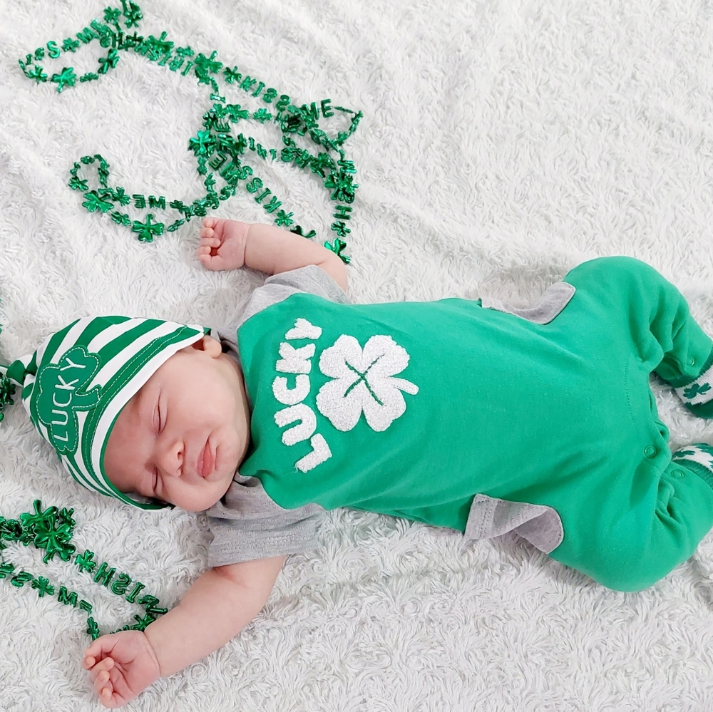 St. Patty's Day Baby Matching outfit